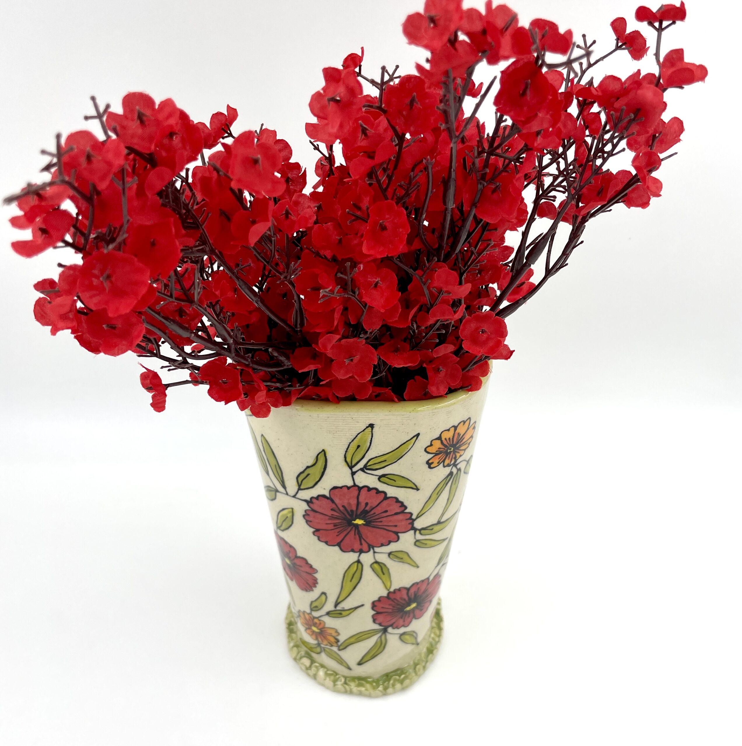 Hand-painted ceramic vase from Ceramics by Nature