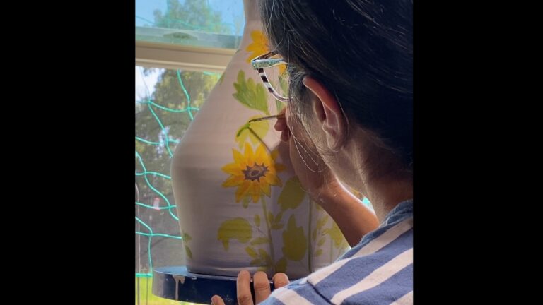 Sunflower Vase painting