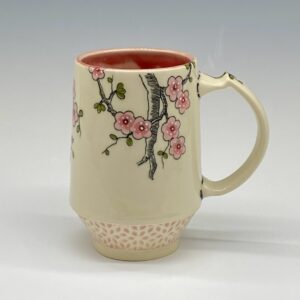 Pink Blossom Coffee Mug - Reserved for Jane